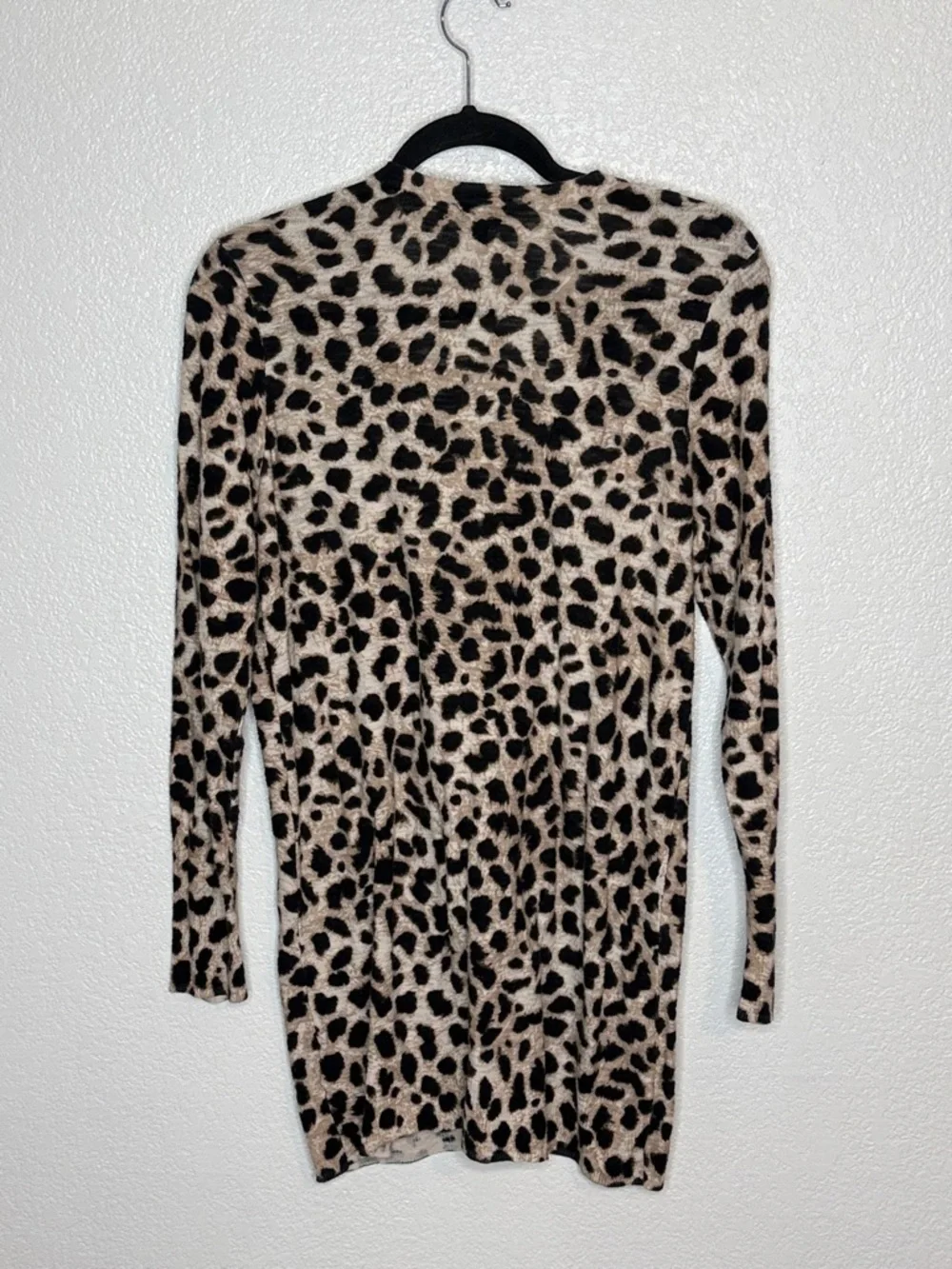 Torrid Neutral Leopard Print V Neck Cardigan Size 0X